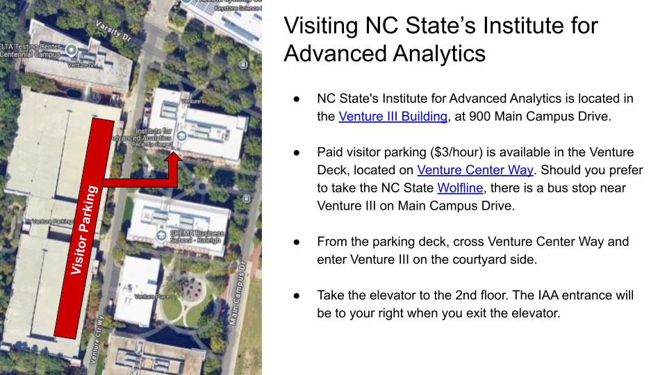 IAA Venture III Visitor Directions